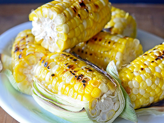 Simple Grilled Corn, Image by Rachel Johnson